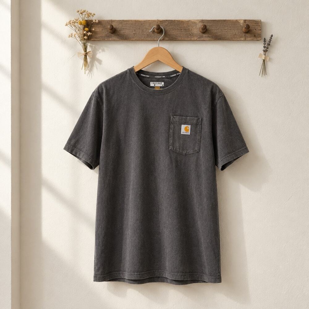 Carhartt Force Relaxed Fit Short Sleeve Pocket Tee – XL Tall – Black